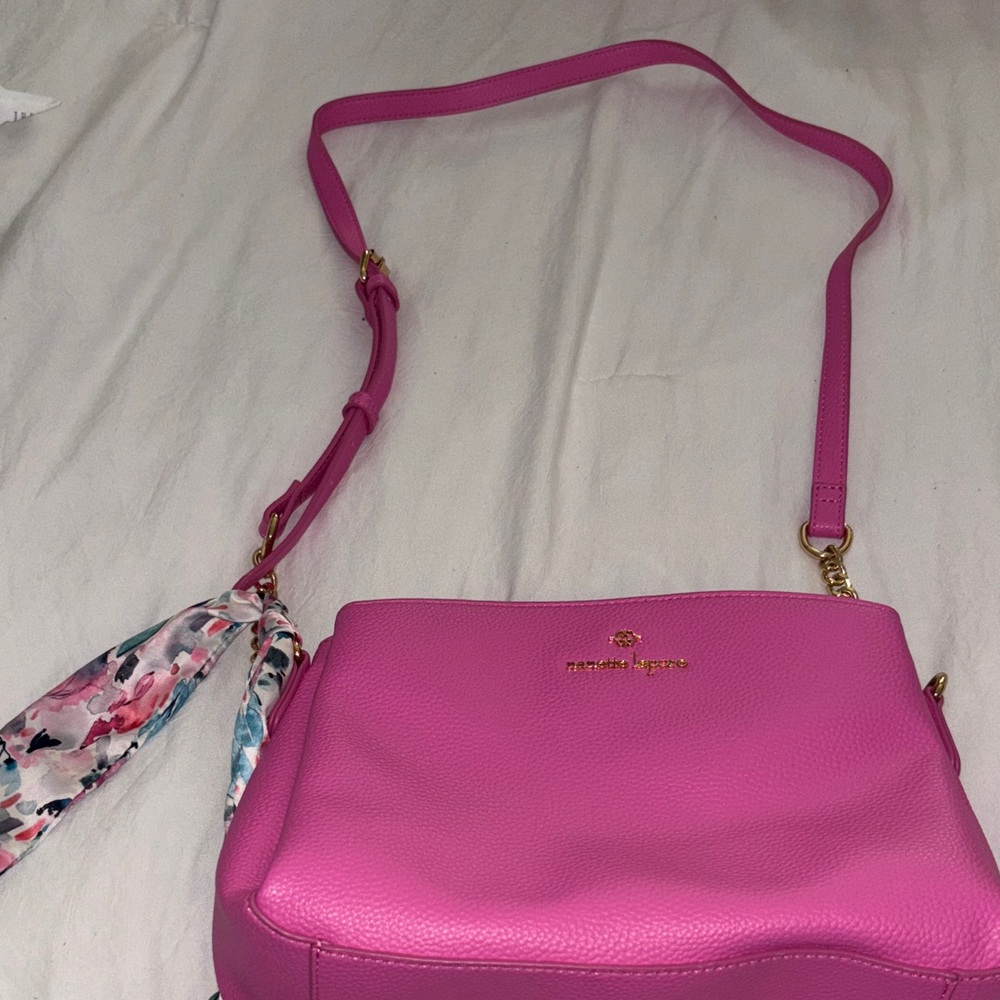 Nanette Lepore Bright Pink Crossbody Bag